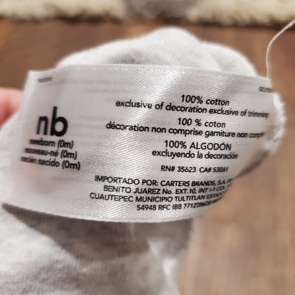 Carters Cotton Matching Heart Flowers Green Gray Little Sister Bodysuit Pants NB - Picture 4 of 8